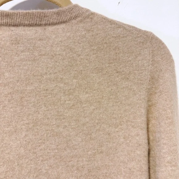 QUINCE Mongolian Cashmere Crewneck Sweater Oatmeal Size Small Women’s - Picture 6 of 9